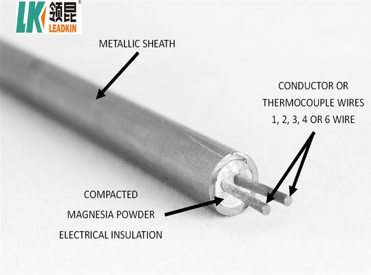 کابل فلزی عایق‌دار معدنی 4 هسته‌ای 0.25 میلی‌متری 12.7 میلی‌متری SS321